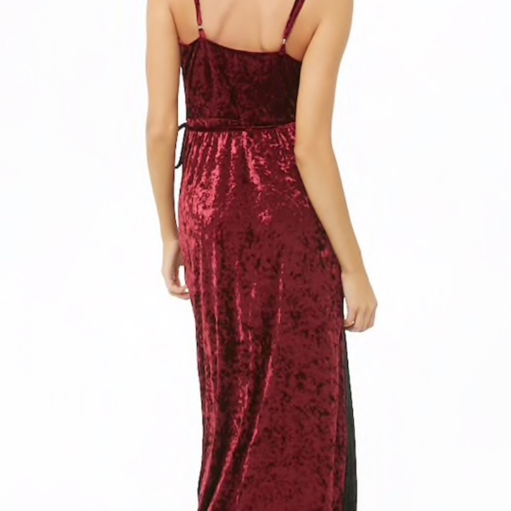 NWT maxi velvet wrap dress - Picture 3 of 7